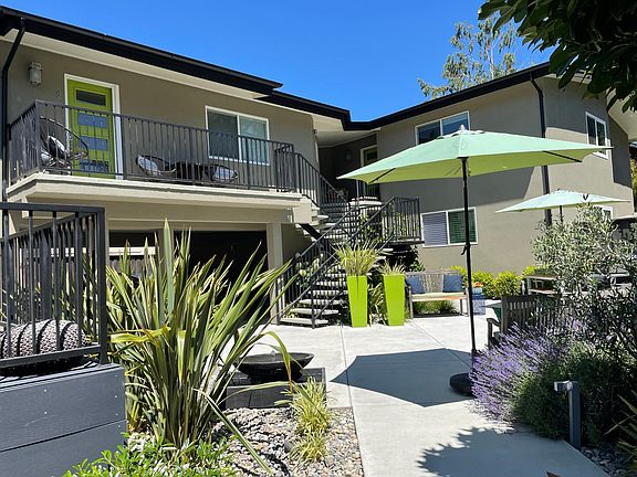 Each of the four apartment homes at the Enclave have their own entrance and private patios. Plus the shared community patio is the signature gathering space that makes the Enclave on Chestnut such a special place to call home.
