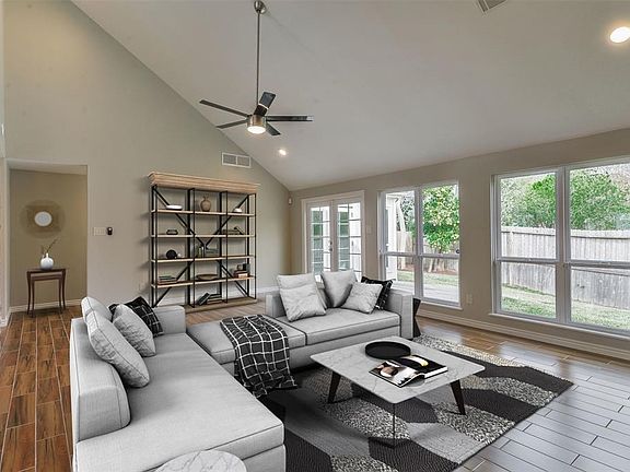 The great room boasts a tremendous amount of natural light.
