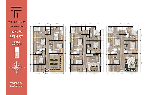 Floor plan 1622 W 35th St