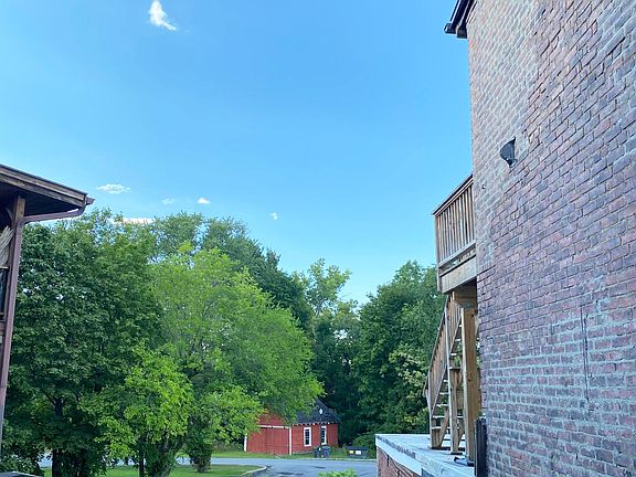 View out of the kitchen looking towards the Riverside Park.