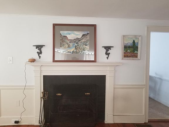 Living room fireplace (not to be used)