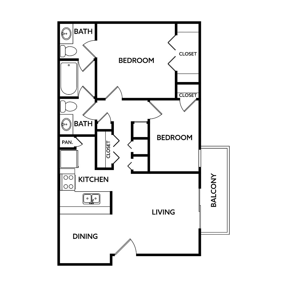 Floor plan Live Oak W