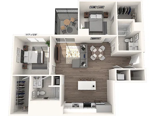Floor plan 2D1