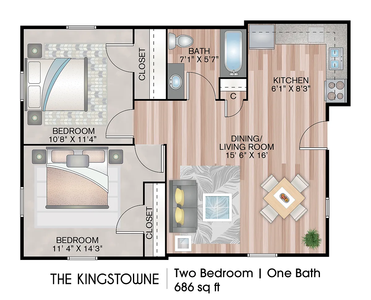 Floor plan The Kingstowne Premium (Active Sr. Community)