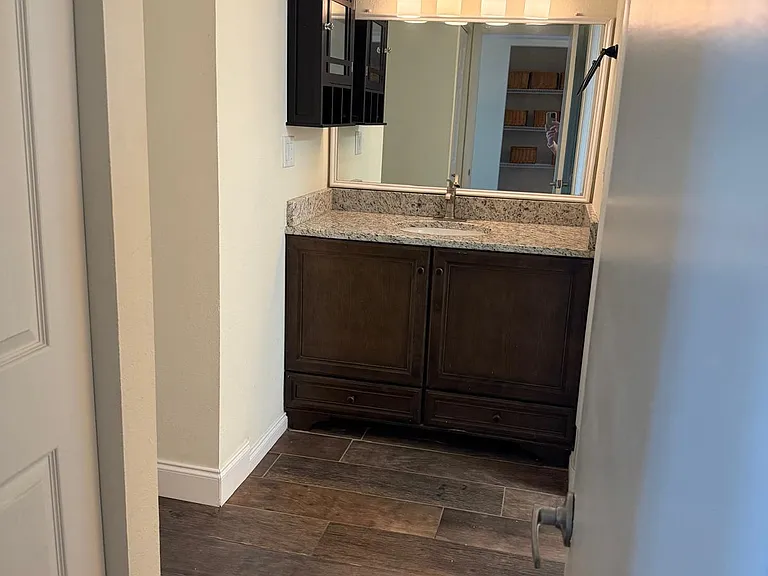Dressing area next to bath