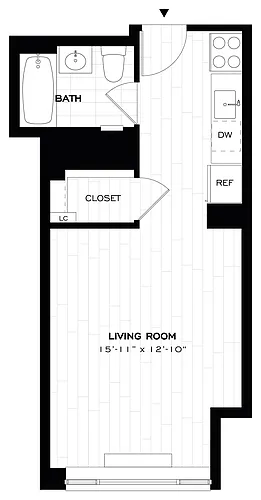 Floor plan Studio-S03.1