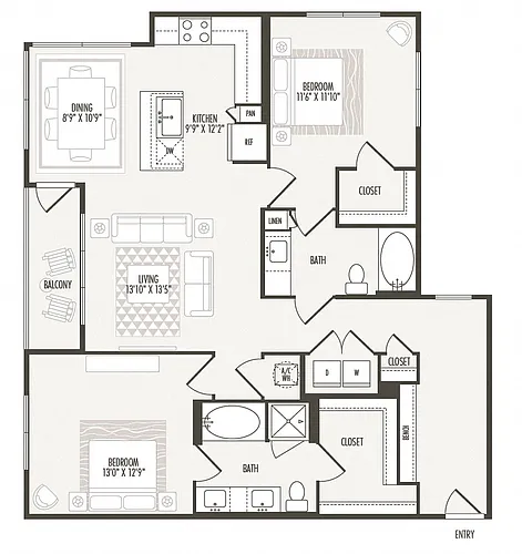 Floor plan B3