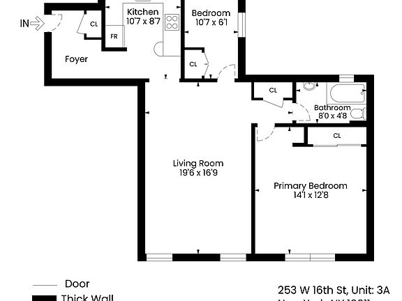 2nd image of 253 W 16th St APT 3A