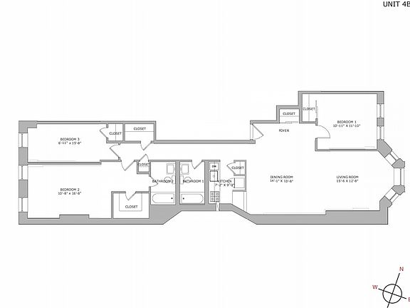 2nd image of 76 Saint James Pl #4B