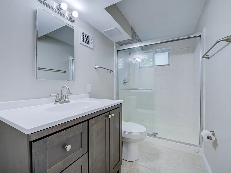 Updated lower level bathroom.