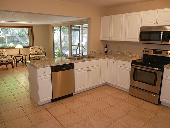 Kitchen and family room
