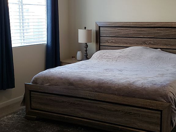 Master bedroom (furnished with king bed and nightstands)