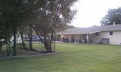 Back yard and patio