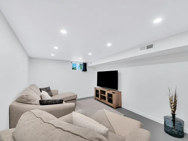 Lower level family room area
