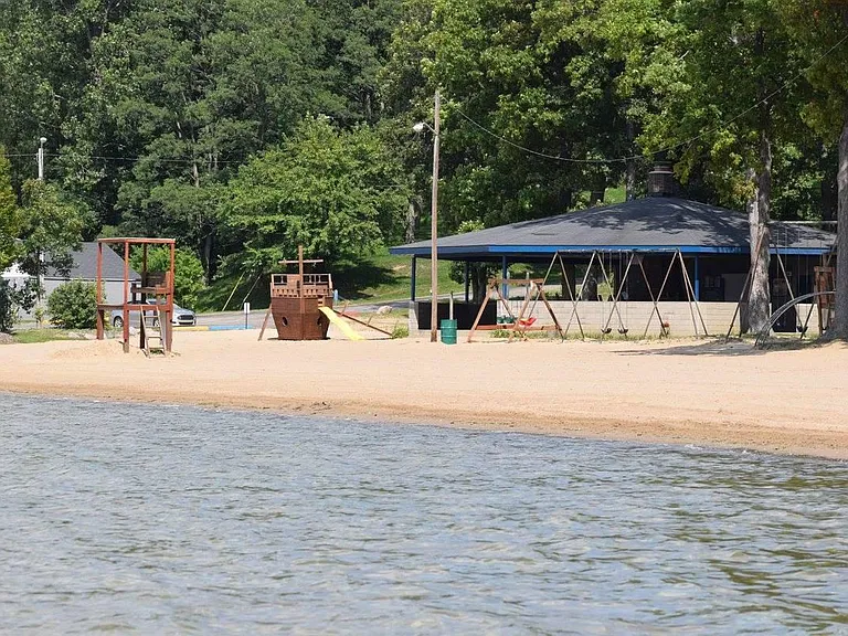 Playground for kids at beach.