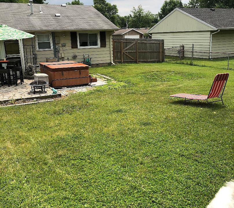 Large fenced in backyard 