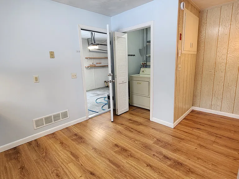 laundry closet in kitchen