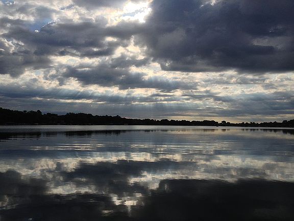 Sunrise from our dock