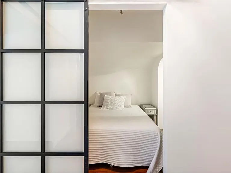 Bedroom Nook - 70 sq ft that flows into a 50 sq ft closet