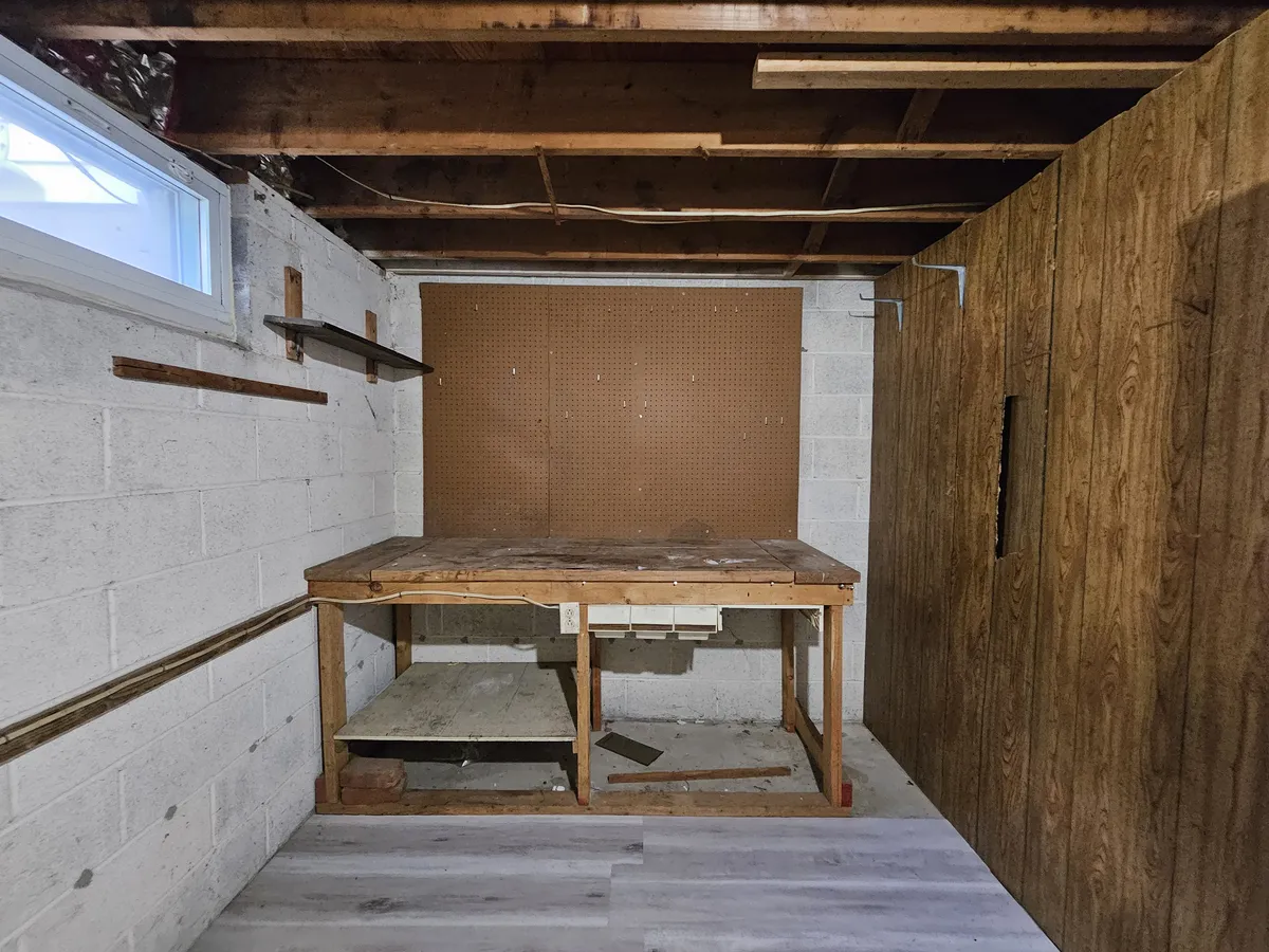 Work room table in laundry area - 6 Hartack Ct #22C