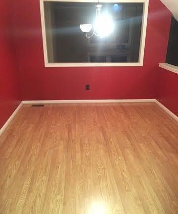 New flooring in dining room and kitchen
