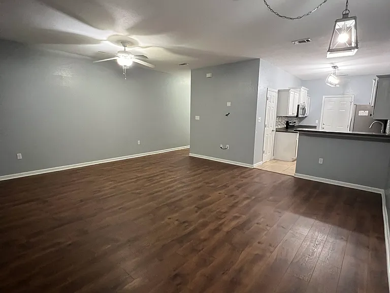LIVING AREA AND KITCHEN