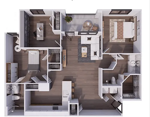 Floor plan TOWER - B2 With Den