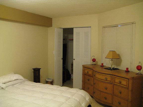 1st bedroom facing walk in closet