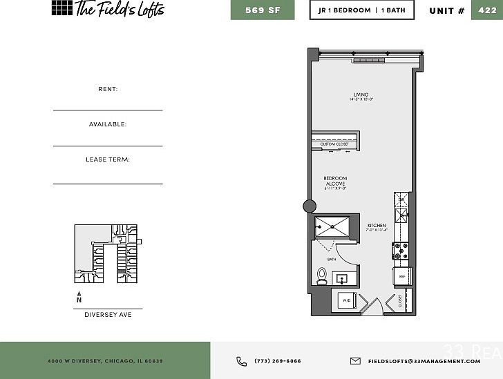 1st image of 4000 W Diversey Ave #422