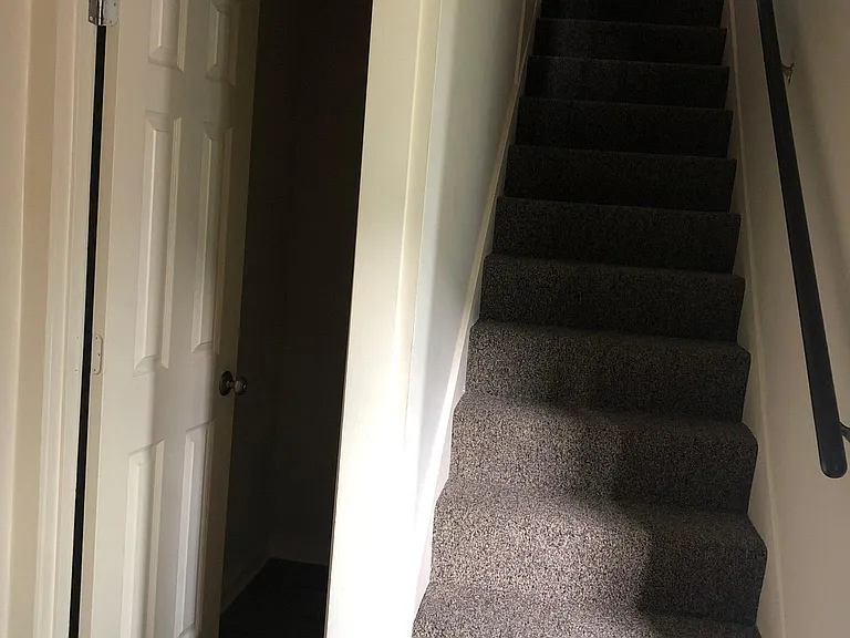 first floor storage,
stairs to 2nd floor