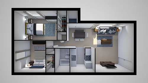 Floor plan 2 Bedrooms