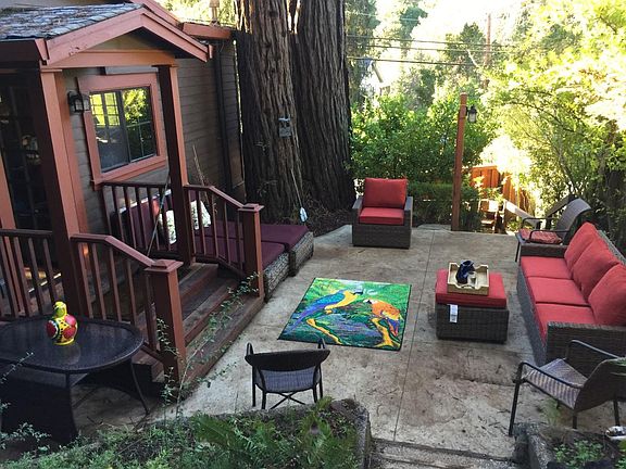 front patio and entrance