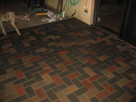 backyard paver patio
