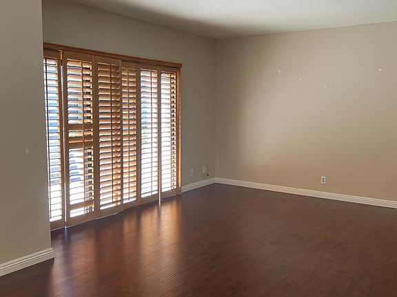 Patio slider door opens to your private outdoor space