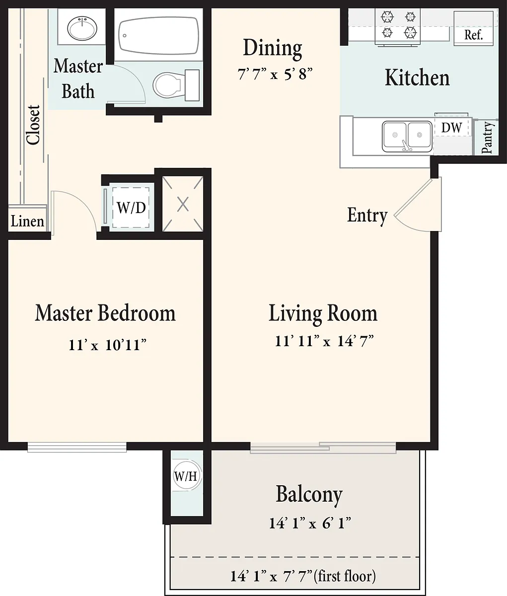 Floor plan Cedar - 1/1