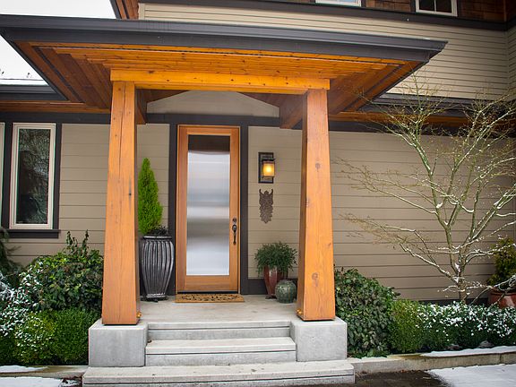 Custom solid cedar columns