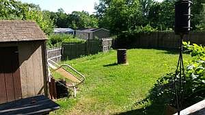 Right side of back yard