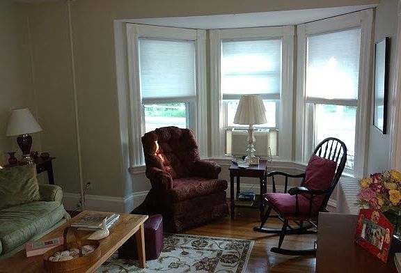 Living Room with bay window
