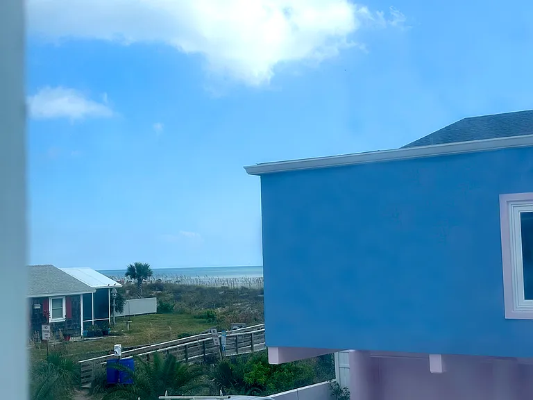 Ocean view from living room window