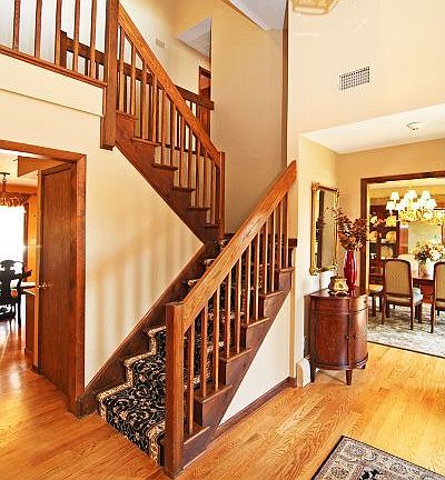 Two story foyer
