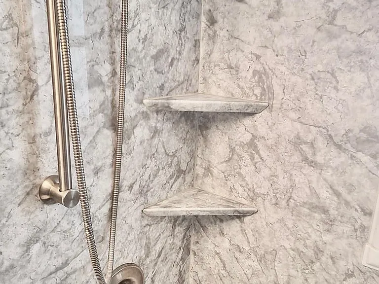 Two shower heads