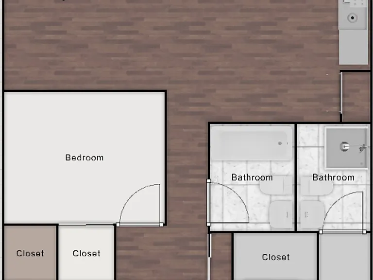 2 Bedroom floor plan