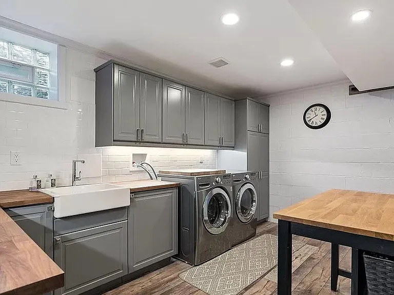 laundry room and project areas