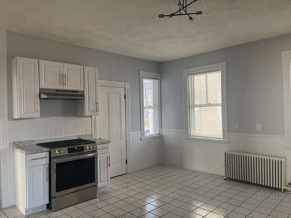 Kitchen with storage closet