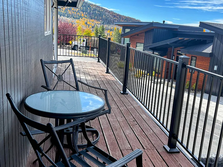 Private deck with great views