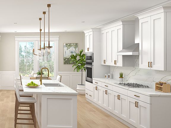 The kitchen of the Reid by Brookfield Residential.