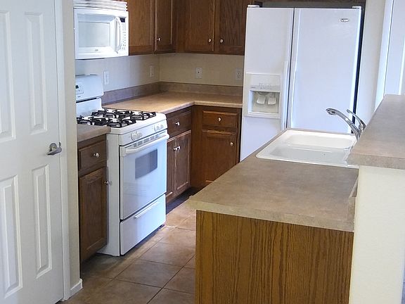 Kitchen with tile floor