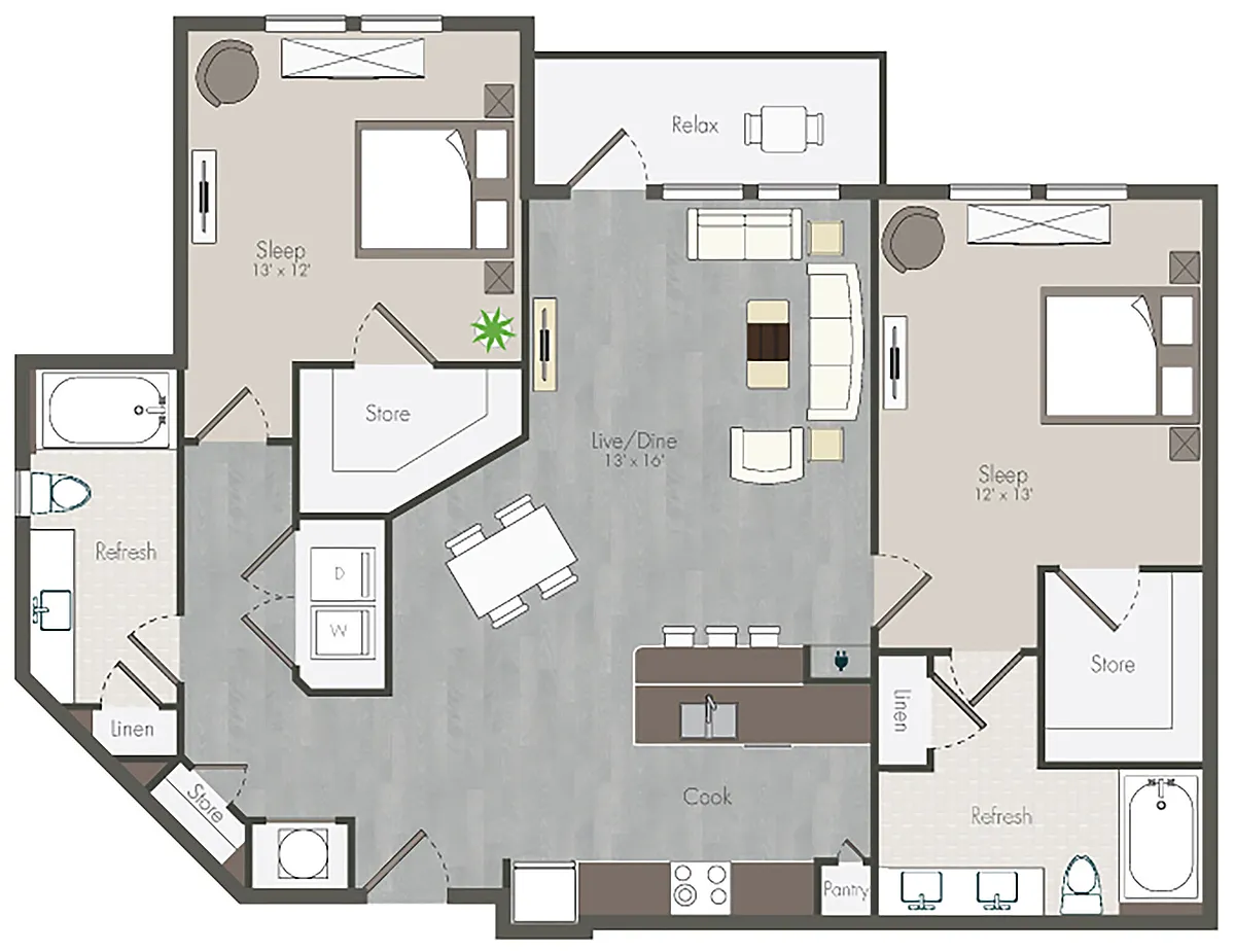 Floor plan Dorset