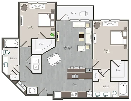 Floor plan Dorset