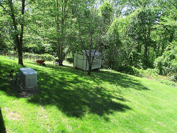 Back yard w/ Storage bldg.